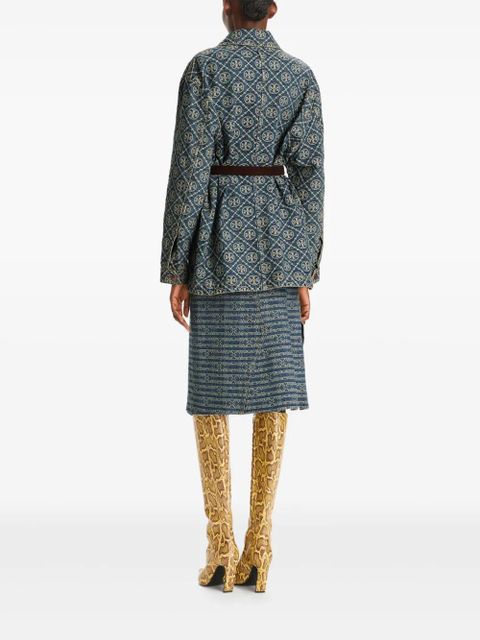 Tory Burch denim cargo jacket - Blue