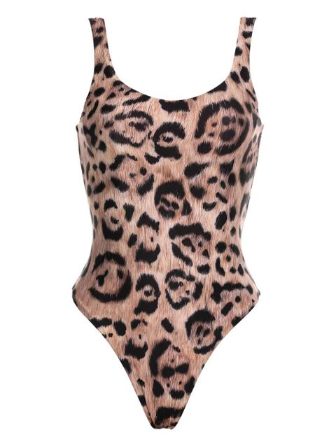 Agua By Agua Bendita leopard print swimsuit - Neutrals - zdjęcie produktu nr 1