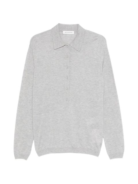 The Frankie Shop Tala polo top - Grey - zdjęcie produktu nr 1