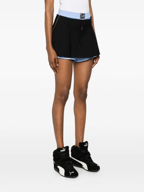 Alexander Wang logo-patch short - Black
