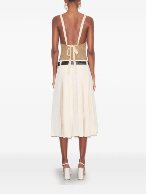 Tory Burch pleated skirt - Neutrals