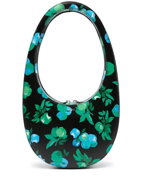 Coperni Swipe floral-print shoulder bag - Black - zdjęcie produktu nr 1