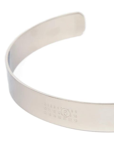 MM6 Maison Margiela polish-finish choker - Silver
