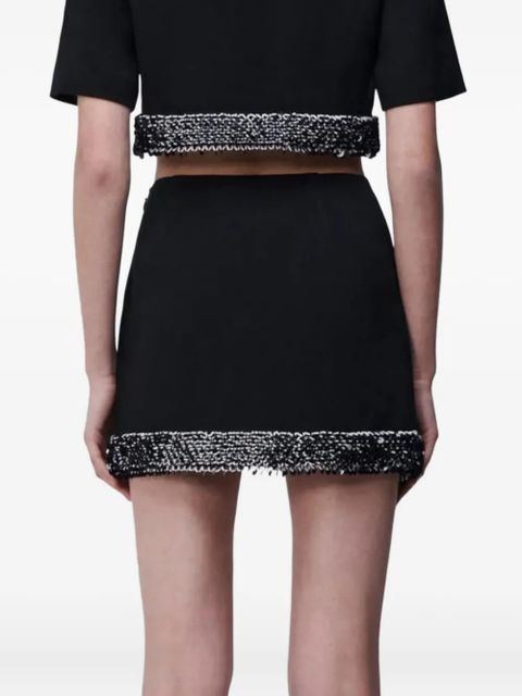 Simkhai Dua embellished mini skirt - Black