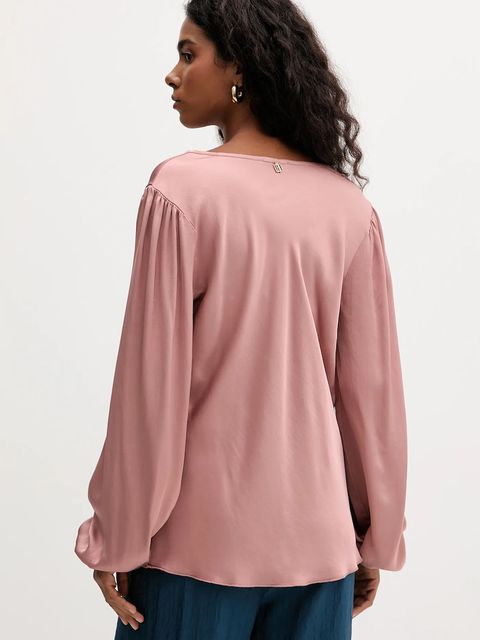 Fracomina bluzka damska kolor różowy gładka FS25WT1004W45101