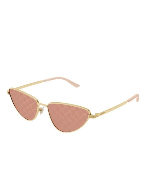 Gucci Eyewear cat-eye sunglasses - Gold - zdjęcie produktu nr 2