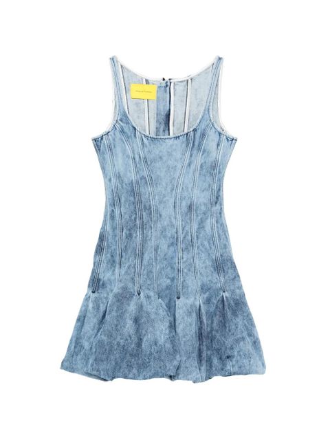 Marques'Almeida acid wash pleated dress - Blue - zdjęcie produktu nr 1