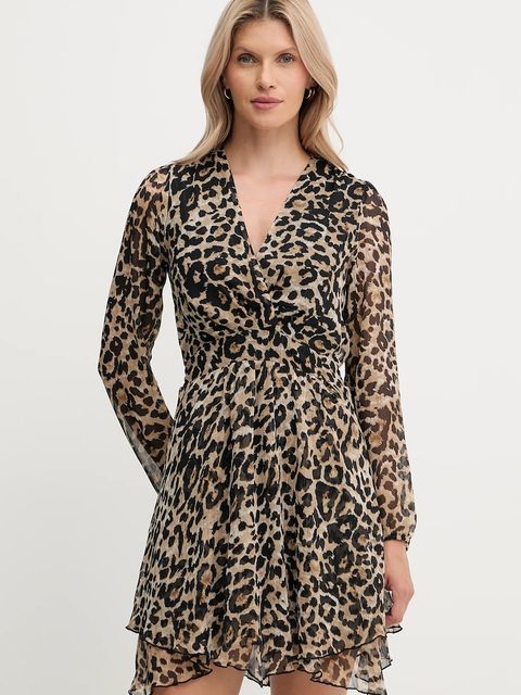 Morgan sukienka kolor brązowy mini rozkloszowana RLION - zdjęcie produktu nr 1