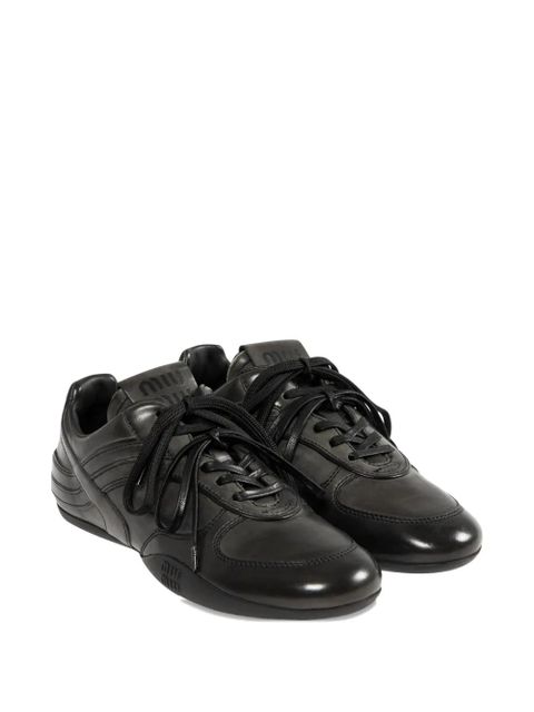 Miu Miu lace-up sneakers - Black