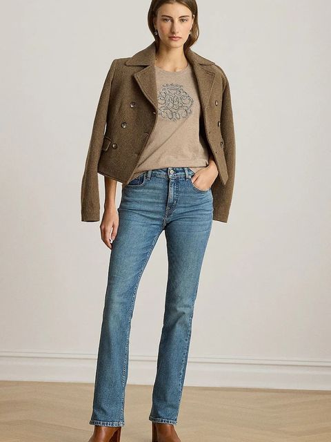 Lauren Ralph Lauren t-shirt bawełniany damski kolor beżowy 200980286 - zdjęcie produktu nr 2