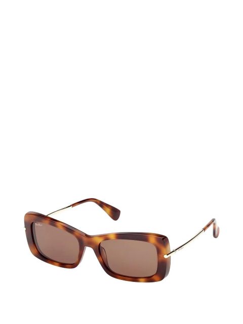 Max Mara Eyewear rectangle-frame sunglasses - Brown - zdjęcie produktu nr 2