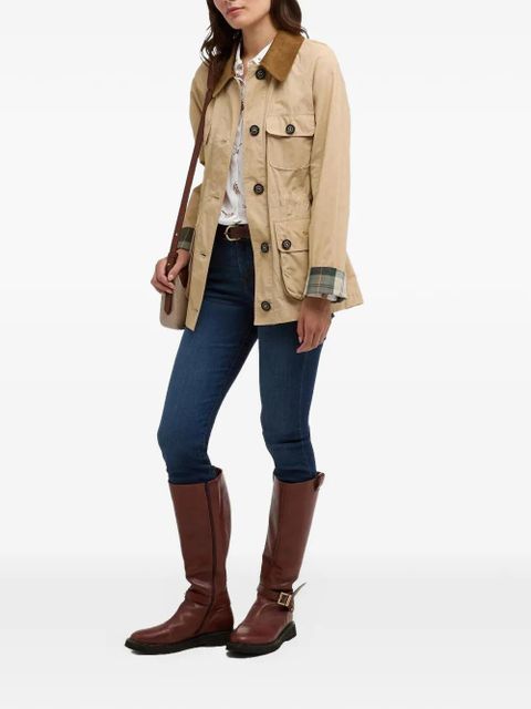 Barbour logo-embroidered jacket - Neutrals - zdjęcie produktu nr 2