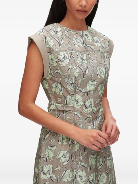 3.1 Phillip Lim floral tie back mini dress - Neutrals