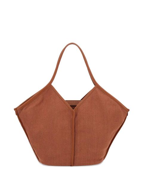 Hereu leather-trim tote bag - Brown - zdjęcie produktu nr 1