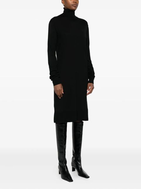 TOTEME turtleneck midi dress - Black