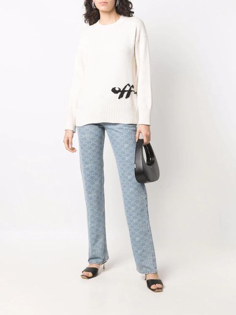 Off-White intarsia-logo jumper