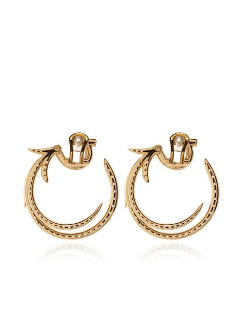 Ferragamo crystal-embellished earrings - Gold