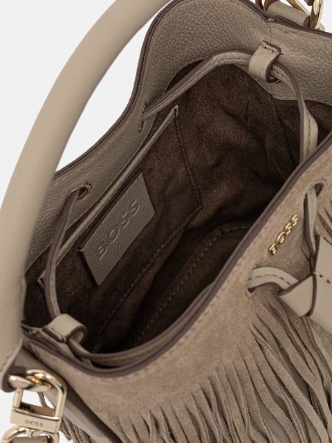 BOSS torebka skórzana Lenah S Bucket FR
