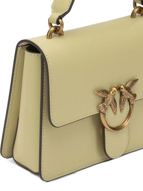 PINKO mini Love leather satchel bag - Green