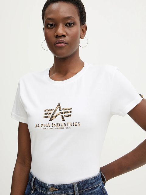 Alpha Industries t-shirt bawełniany Basic BL Mirror Leo W