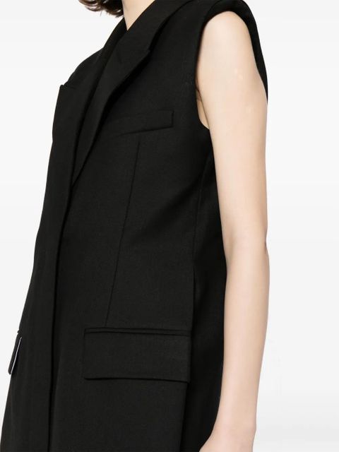 Victoria Beckham sleeveless tailored minidress - Black