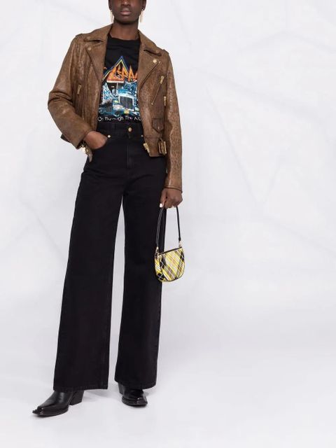 Golden Goose zip-fastening biker jacket - Brown - zdjęcie produktu nr 2