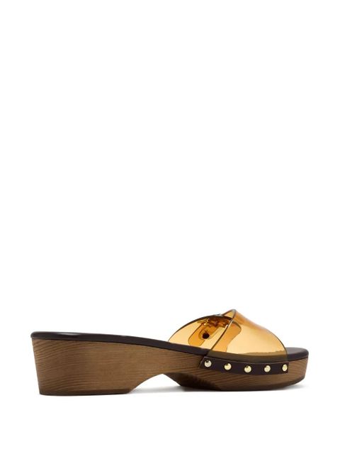 Ancient Greek Sandals 50mm Omonia buckle-fastening platform sandals - Yellow - zdjęcie produktu nr 2