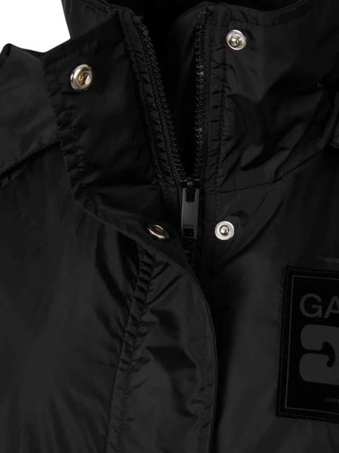 GANNI Flyweight hooded parka - Black