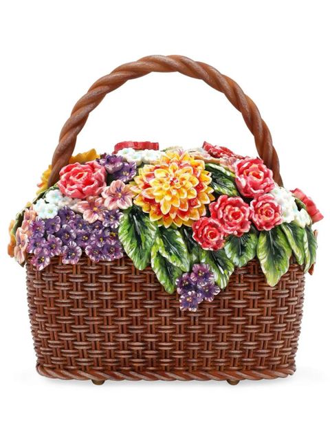 Dolce & Gabbana Dolce Box leather tote bag - Brown - zdjęcie produktu nr 1