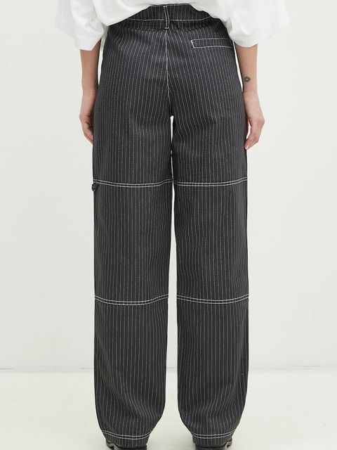 adidas Originals spodnie Aop Pant damskie kolor szary fason cargo high waist JJ3140