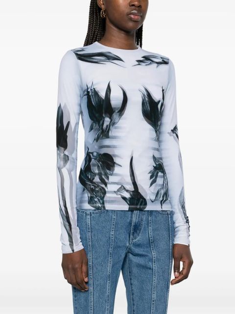 Jean Paul Gaultier The Flower Body Morphing Marinière T-shirt - White