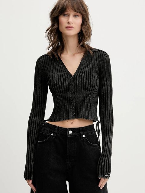 Guess Originals kardigan damski kolor czarny lekki W5YR42 Z2YJ2 - zdjęcie produktu nr 1