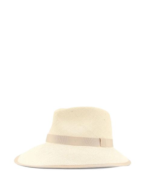 Max Mara ribbon-trim hat - Neutrals
