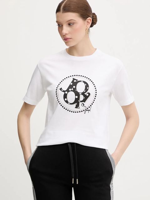 Joop! t-shirt bawełniany damski kolor biały 30100822 - zdjęcie produktu nr 1