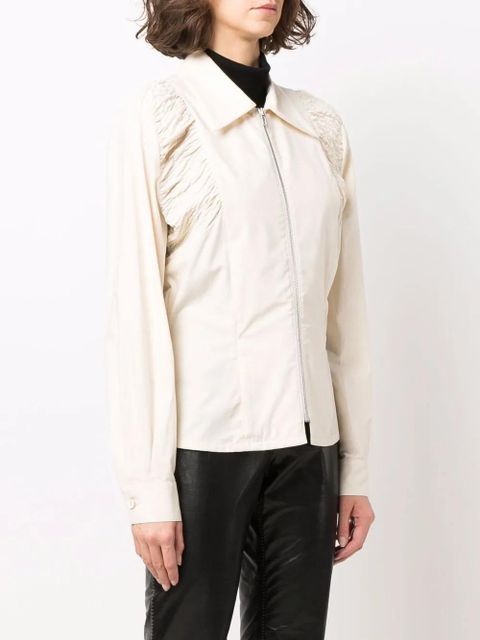 Maison Margiela ruched-detail shirt - Neutrals
