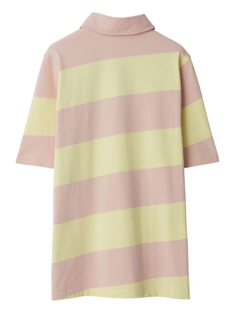 Burberry striped cotton polo shirt - Neutrals