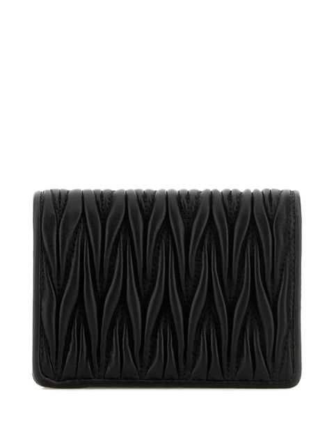Miu Miu matelassé leather wallet - Black - zdjęcie produktu nr 2