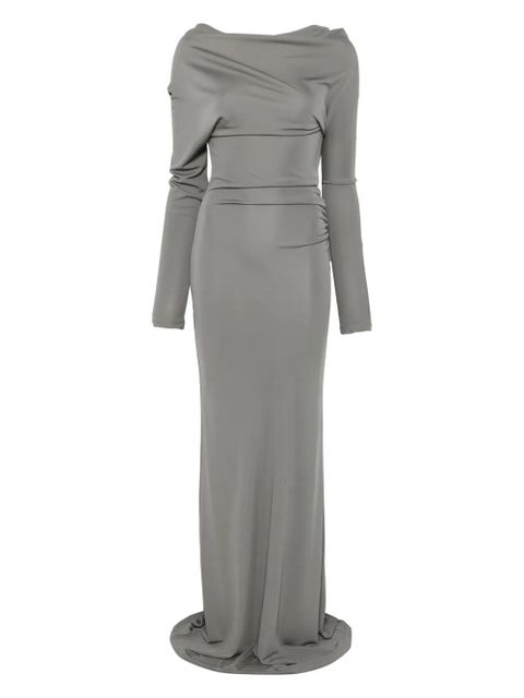 Aya Muse one-shoulder draped maxi dress - Grey - zdjęcie produktu nr 1