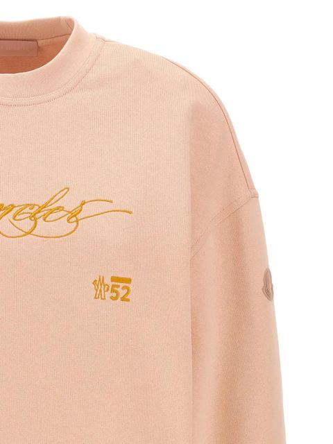 Moncler embroidered crew-neck sweatshirt - Pink - zdjęcie produktu nr 2