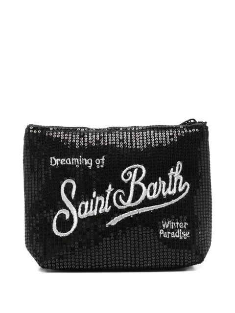 MC2 Saint Barth sequin-embellished clutch bag - Black