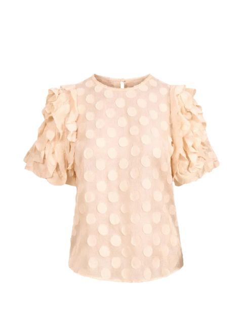 Ulla Johnson Opal ruffled polka-dot blouse - Pink - zdjęcie produktu nr 1
