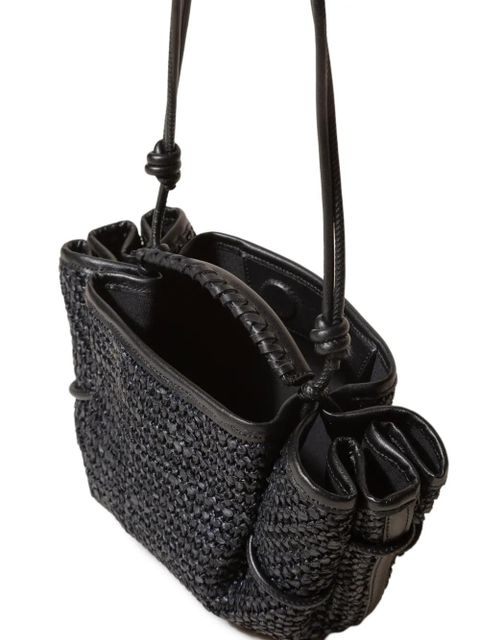 Hereu mini Arta raffia tote bag - Black