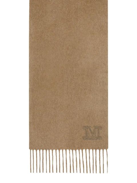 Max Mara fringed logo scarf - Neutrals - zdjęcie produktu nr 2