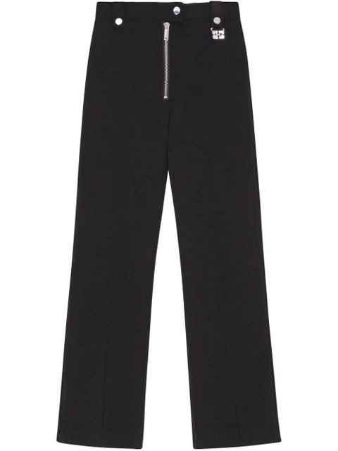 GANNI straight-leg trousers - Black - zdjęcie produktu nr 1