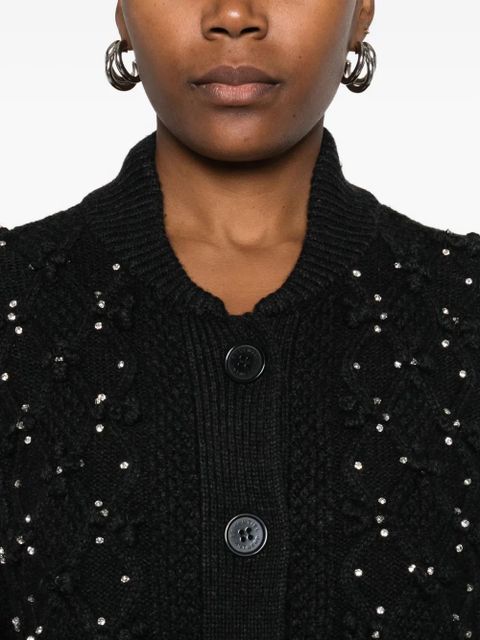 Essentiel Antwerp rhinestone-embellished cardigan - Black