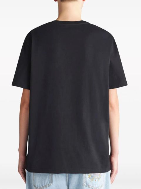 ETRO Pegaso-embroidered cotton T-shirt - Black