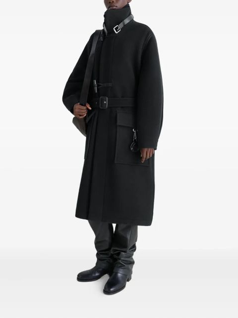 LEMAIRE belted toggle-fastening coat - Black - zdjęcie produktu nr 2