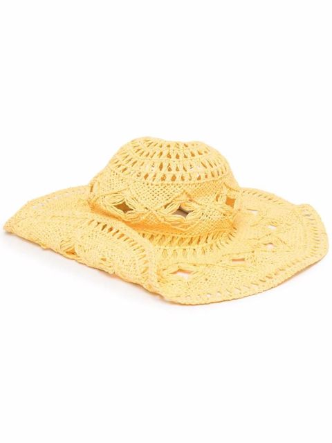 Ruslan Baginskiy woven sun hat - Yellow - zdjęcie produktu nr 1