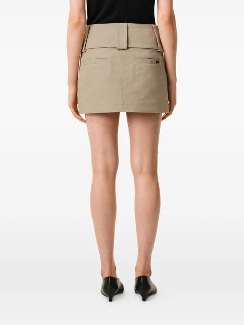 AMI Paris wrap belt mini skirt - Neutrals