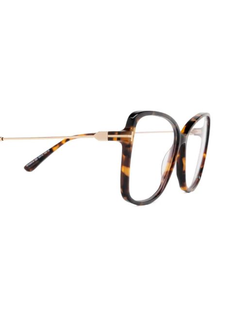 TOM FORD Eyewear oversize frame glasses - Brown - zdjęcie produktu nr 2